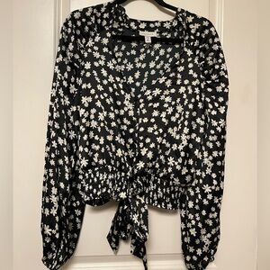 Topshop Floral Blouse